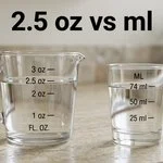 2.5 oz vs ml
