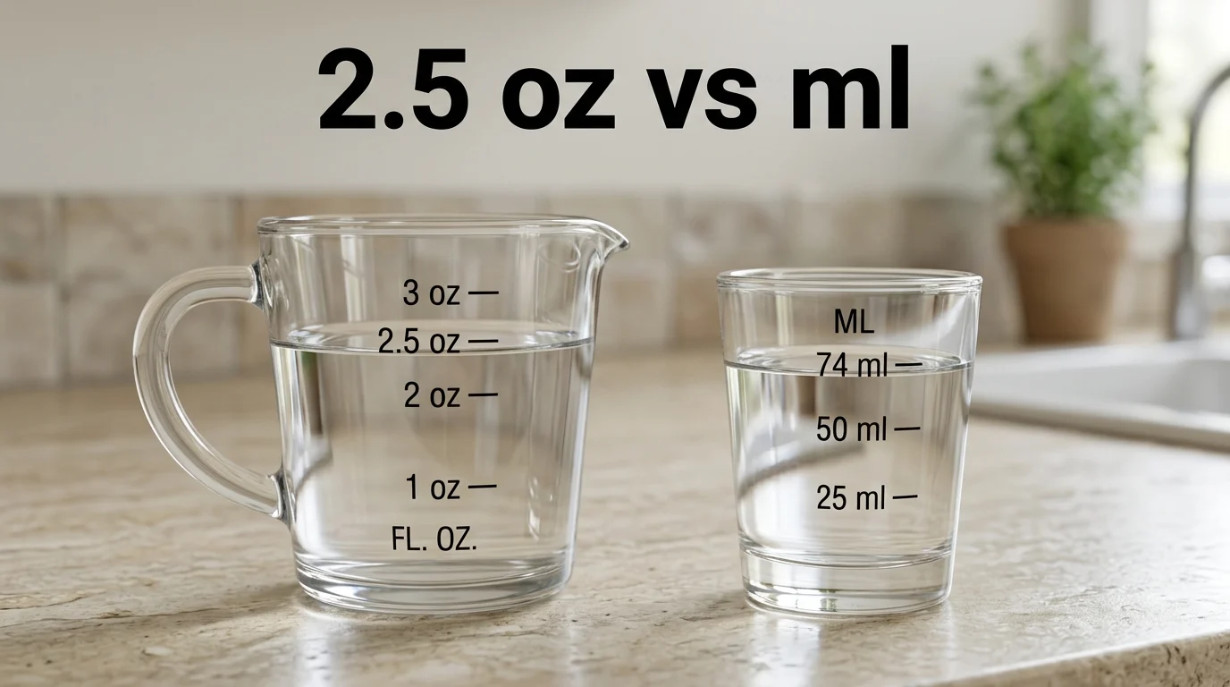 2.5 oz vs ml